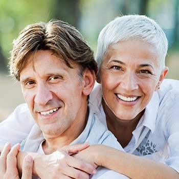 Metairie Restorative Dentistry elderly couple with radiant smiles
