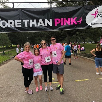 Team members at the Susan G. Komen 5k