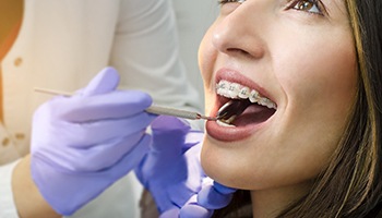 young boy at dentist