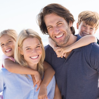 portrait of a happy family