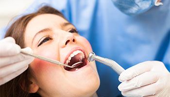 woman at the dentist