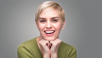 woman with white teeth