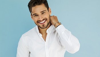 smiling man with great teeth